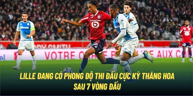 Lille đang có phong độ thi đấu cực kỳ thăng hoa sau 7 vòng đấu