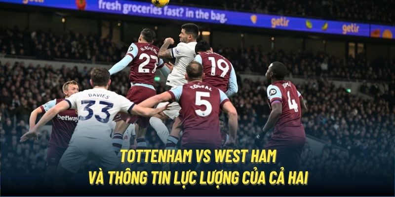 Tottenham vs West Ham và thông tin lực lượng của cả hai